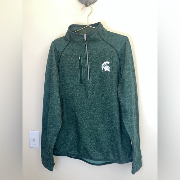 Cutter & Buck Other - Cutter & Buck Michigan State Spartans 1/2 Zip Pullover Jacket M
